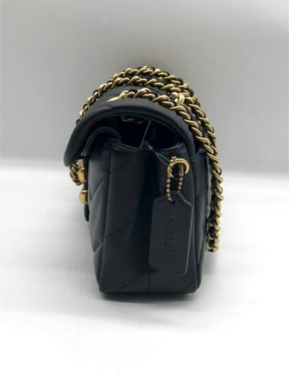 Coach Black Pillow Quilted Leather Tabby 26 Shoulder Bag CP150 - Picture 4 of 12